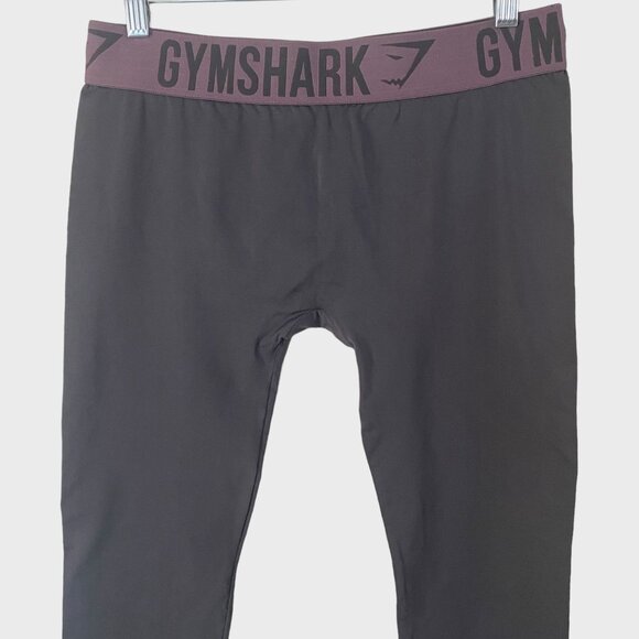 Gymshark Seamless Leggings Gray Women's Large Athletic Stretch Gym Activewear - Picture 5 of 9